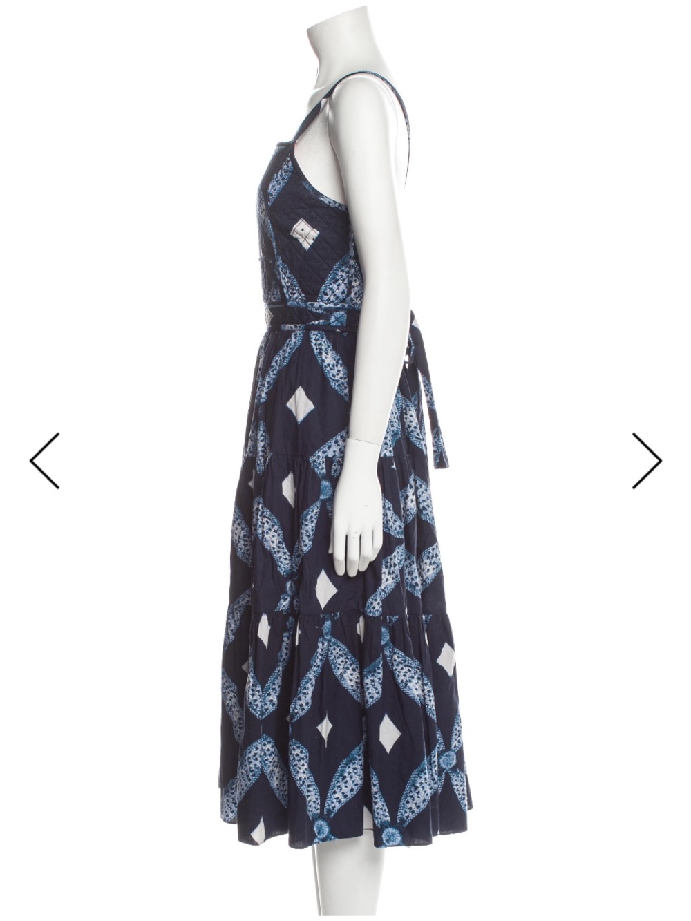Ulla Johnson cotton Printed Midi Dress with lace up back. - Picture 3 of 3